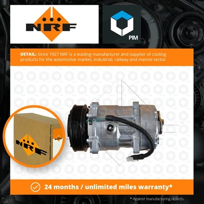 $390.18 • Buy Air Con Compressor Fits CITROEN XANTIA 93 To 03 AC Conditioning NRF 1135253 New