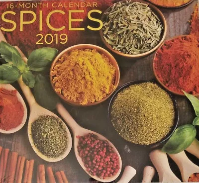 2019 Wall Calendar - Spices -16 Month-12x22 Inches Brand New W • $1.50