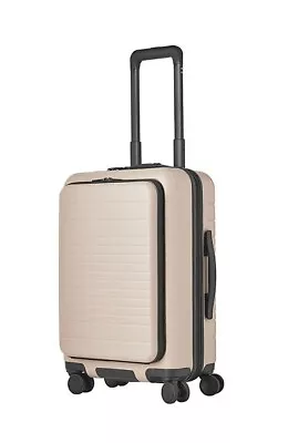 Member's Mark Hardside Carry On Luggage With Front Pocket - Beige • £68.36