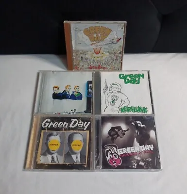 5x Green Day CD Lot - Nimrod Awesome As F**k Kerplunk Dookie Shenanigans ✔️ • $21.95