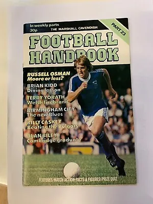 £4 • Buy The Marshall Cavendish Football Handbook - Part 23 - 1978