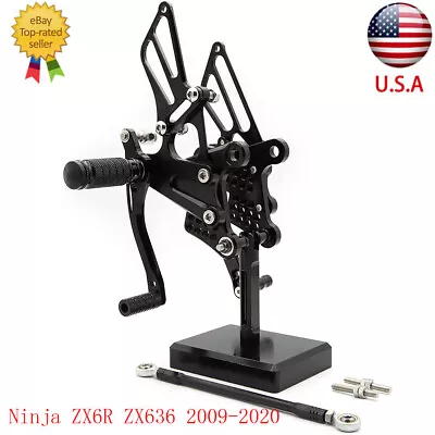 For Kawasaki Ninja ZX6R ZX636 2009-2021 CNC Rearset Footrest Footpeg Pedal Shift • $109.99