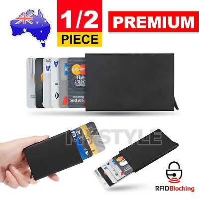 $7.95 • Buy RFID Blocking Aluminum Slim Wallet ID Credit Card Holder Case Protector Purse