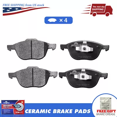 Front Ceramic Disc Brake Pads Set For Ford Focus Escape Mazda 3 5 Volvo C30 C70 • $28.27