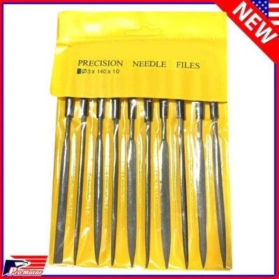 $10.30 • Buy 10pcs Mini Precision Needle File Assorted Shaped Poly Handles Jeweler Tool Hobby
