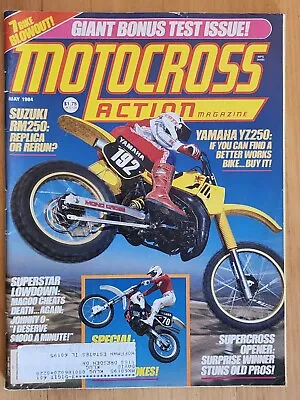 Motocross Action May 1984 Vintage Magazine Yamaha YZ250 Magoo O'mara Supercross • $17.47