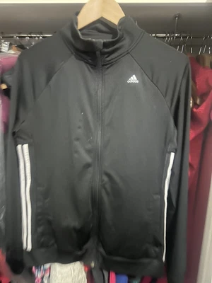 $8 • Buy Adidas Black Zip Jacket Great Condition Size Small