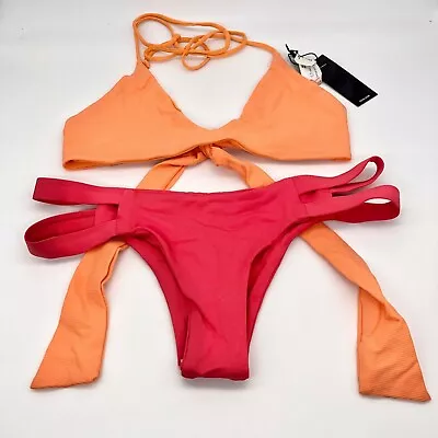 New Tavik Hot Pink & Orange Bikini - Size S • $30