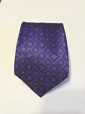 Stefano Ricci Mens Beautiful Purple With Black Pattern Tie • $75