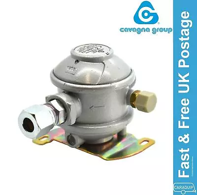 Caravan Gas Regulator Bulkhead Cavagna 10mm Straight Outlet 30MB Motorhome • £25.99