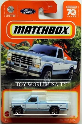 2023 Matchbox #84 1986 Ford F-150 Light Blue • $14.99