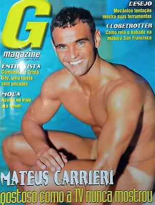 GAY MAGAZINE BRAZIL 1998 - November #11 Man Model Actor Mateus Carriieri • $24.90