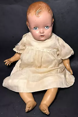 Vtg Madam Alexander Hard Plastic Head Cloth Body Rubber Feet Hands 21  Baby Doll • $35