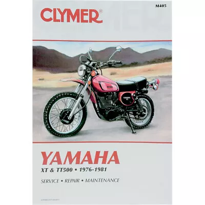 CLYMER Physical Book For Yamaha XT500 TT500 1976-1981 | M405 • $42.93