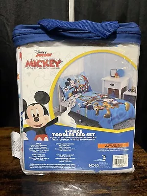 Disney Junior Mickey Mouse Fun House 4 Pc Toddler Bedding Set • $25