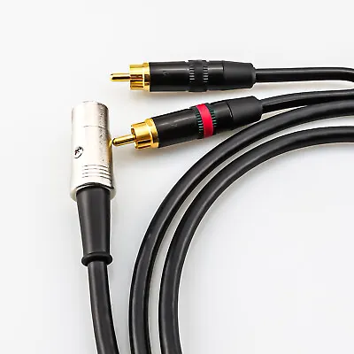 Audiophile Aux Input 5 Pin Din To Dual Phono RCA Plug Cable For NAIM Quad Amps • £28.19