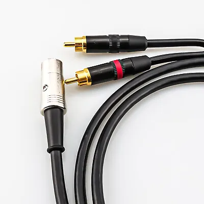 HiFi Aux Input 5 Pin Din To Dual Phono RCA Plug Audio Cables For NAIM Quad Amps • $21.69