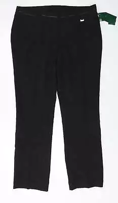 Ma Griffe Mens Black Polyester Trousers Size 38 In L26 In Regular • £6