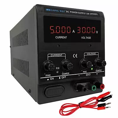 DC Power Supply Variable30V 5A 150W Adjustable Switching Regulated DC Bench ... • $57.74