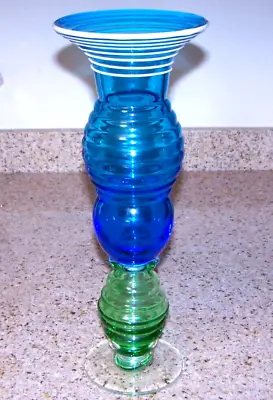 Gorgeous Vintage Tall Multicolored Vase/Perhaps Murano End Of Day Piece • $17.99