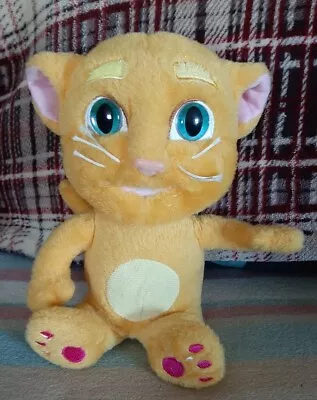 Talking Tom & Friends Talk Back Ginger Cat Electronic Soft Plush Toy Dragon-i • £14.95