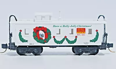 MTL XMAS Car - 1995. N Scale. 34' Wood Sheathed Caboose. Micro Trains Line. New • $28.96