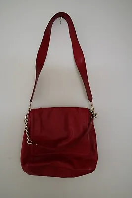 $65 • Buy Oroton | Red Handbag With Gold Detail | Size Medium | Good Condition
