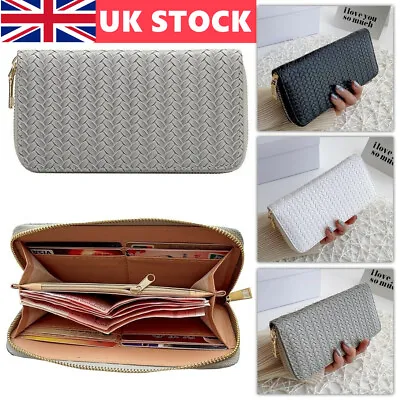 Ladies Leather Wallet Large Capacity Ong Purse Phone Card Holder Case Clutch UK • £6.99