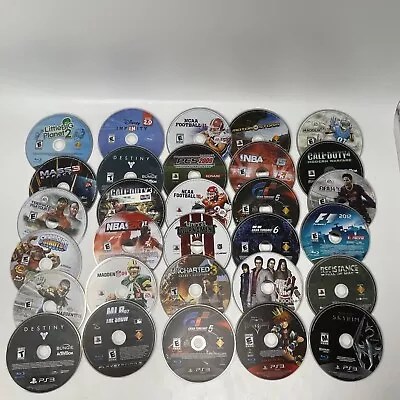 Lot Of 30 Sony PlayStation 3 PS3 Games - Game Discs Only - Untested - Authentic • $59.99