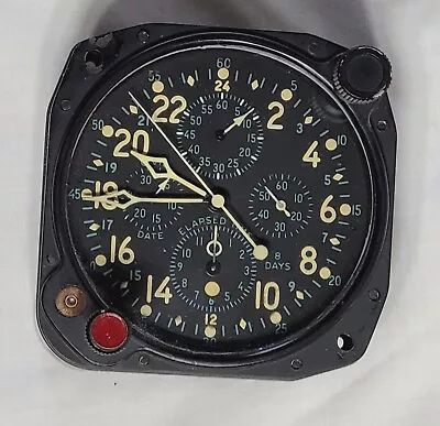 Vintage Hamilton Military 5-Dial Aircraft Clock US Navy Cockpit Clock • $550