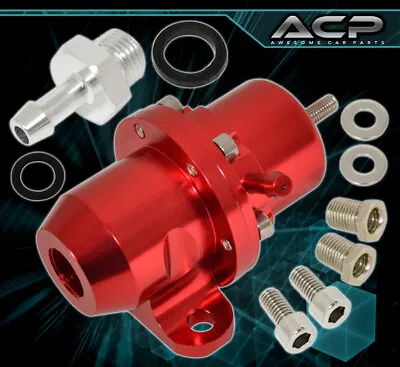 For Honda Civic Acura Integra 1.6L 1.8L Red Adjustable Fuel Pressure Regulator • $20.99