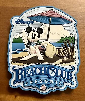 VINTAGE Beach Club Resort Hotel Disney World Vacation Club Fridge Magnet DVC EUC • $44.95