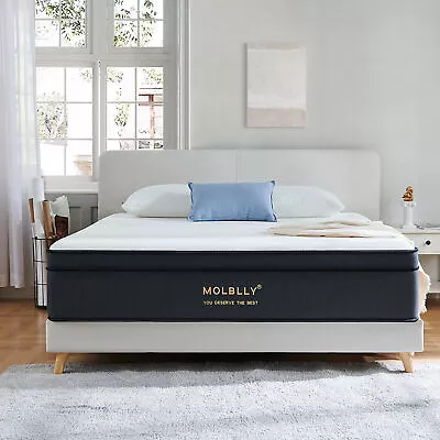 12  Full Queen Pressure Relieving Supportive Hybrid Memory Foam Mattress • $209.99