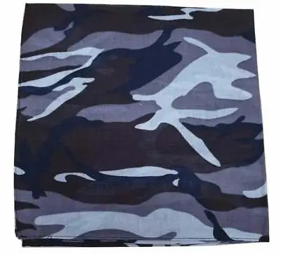 Woodland Camo Cotton Bandana - 100% Army Camouflage Military Neckerchief Scarf • £3.50