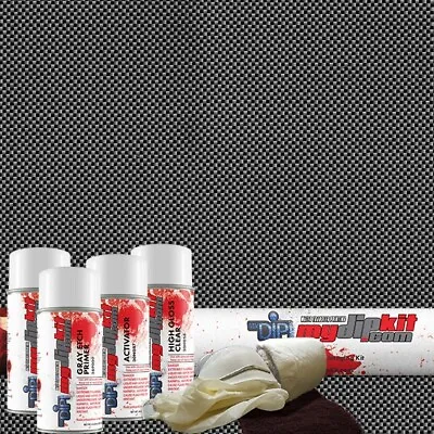 Hydrographic Film Hydrographic Kit Hydro Dipping Carbon Fiber CF-56-11 • $68.99