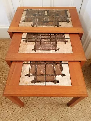 Trioh Ox Art Nest Of Tables - Rare  • £125