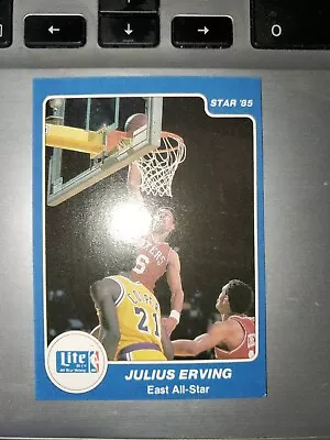 1985 1985-86 Star Julius Dr. J Erving Miller Lite All-Stars #3 HOF 76ERS • $35