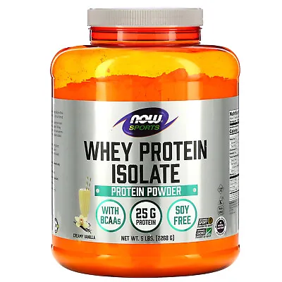 Sports Whey Protein Isolate Creamy Vanilla 5 Lbs. (2268 G) • $79.71