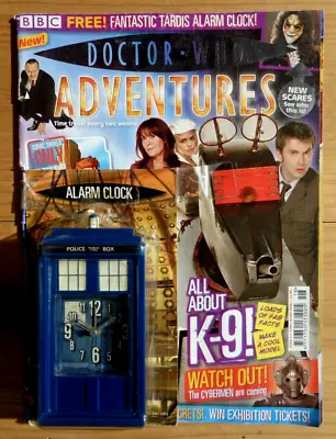 Issue 3 Doctor Who Adventures Magazine 3 May - 16 May  2006 & TARDIS Alarm Clock • £28.50