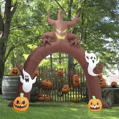 Giant Inflatable Halloween Evil Dead Tree Arch Blow Up With Lights Outdoor Decor • £42.95