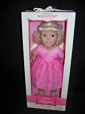 MADAME ALEXANDER 18 Inch. BLOND CELEBRATION GIRLS HALLMARK DOLL NEW NRFB  • $49.95