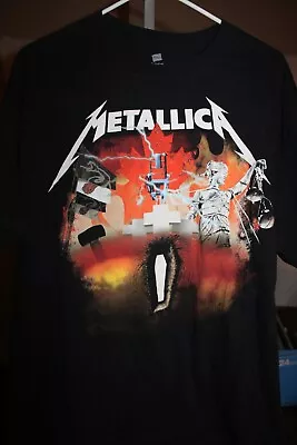 Rare 2012 Metallica Edmonton Ab Rexall Place Canada T Shirt Xl Concert Tour • $0.99
