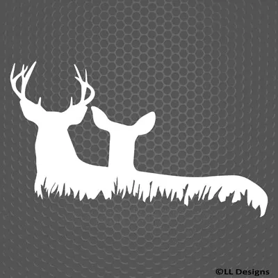 $4.95 • Buy Buck And Doe Vinyl Decal Sticker Hunting Hunter Deer Outdoor - Choose Color