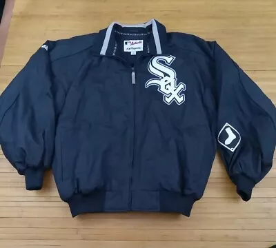 Chicago White Sox Majestic Fleece Lined Dugout Jacket SZ M AUTHENTIC COLLECTION • $55.99