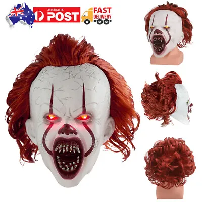 Stephen King's It Chapter Two Pennywise Mask Scary Joker Mask Halloween Cosplay • $16.89