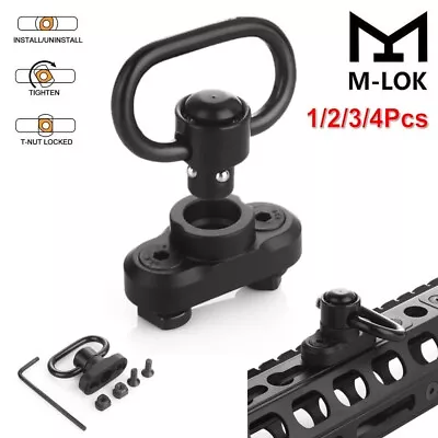 M-LOK QD Sling Swivel Quick Release Sling Stud Mount Adaptor Gun Accessories • $9.69