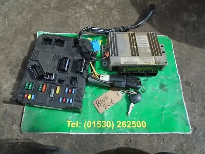 Peugeot 206 Ecu Kit 9656972780 215852648a 1.4 Auto 8v Bsi Board Key --trade Only • £119.99