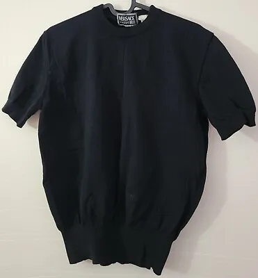 Vintage Versace Classic V2 Casual Shirt Size M Womens Knit Black Color • $38.99
