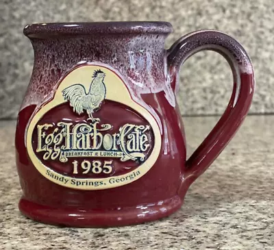 Deneen Pottery~Egg Harbor Cafe~Sandy Springs GA~1985~3¾  Coffee Mug~2012 • $16.99