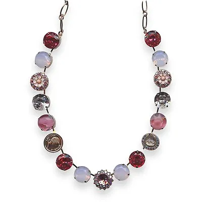 Necklace By Mariana Smashing Pink Coll. Lovely Rose Clear White Opal & Lt ... • $425